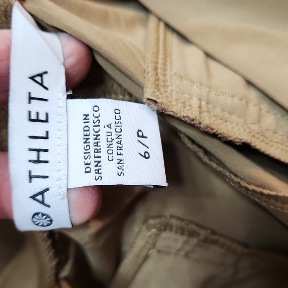 ATHLETA Brooklyn Heights | Vienna Slim Pants in Tapestry Gold - Picture 6 of 8